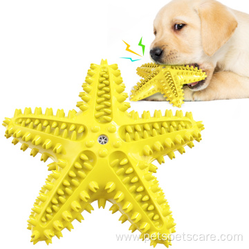 Pet Chew Toy Vocalable Starfish Dog Scratcher Toy